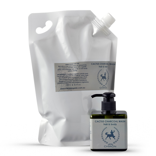 Charcoal, Cactus & Olive Oil Hair & Body Wash Bundle
